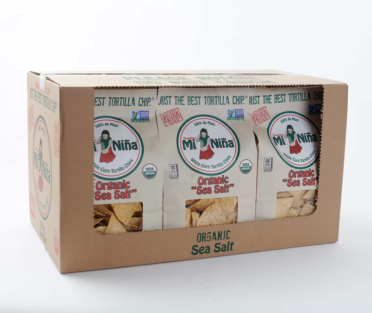 CASE - Organic “Sea Salt” White Corn Tortilla Chip