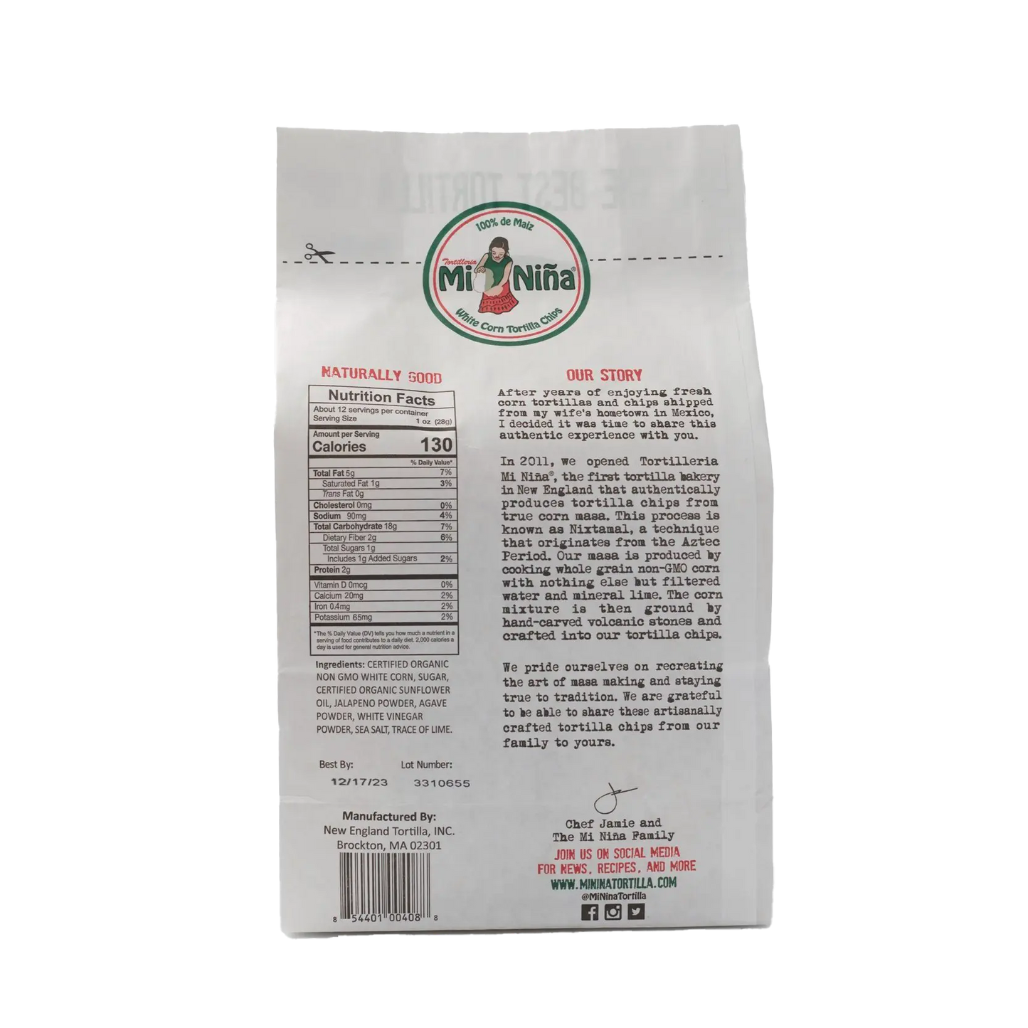 CASE - “Jalapeño Agave” Tortilla Chip