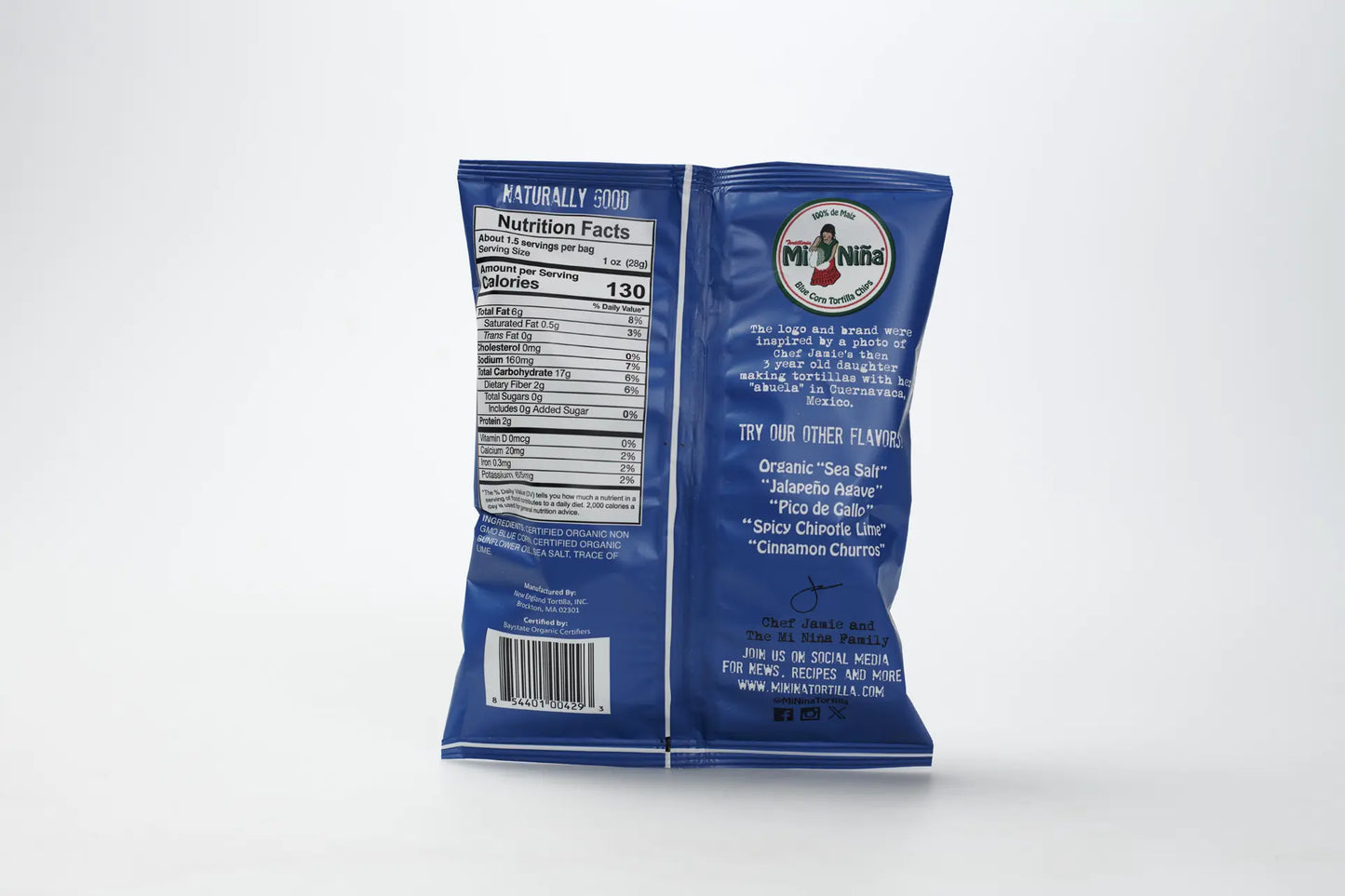 CASE - Organic Blue Corn “Sea Salt” Tortilla Chip