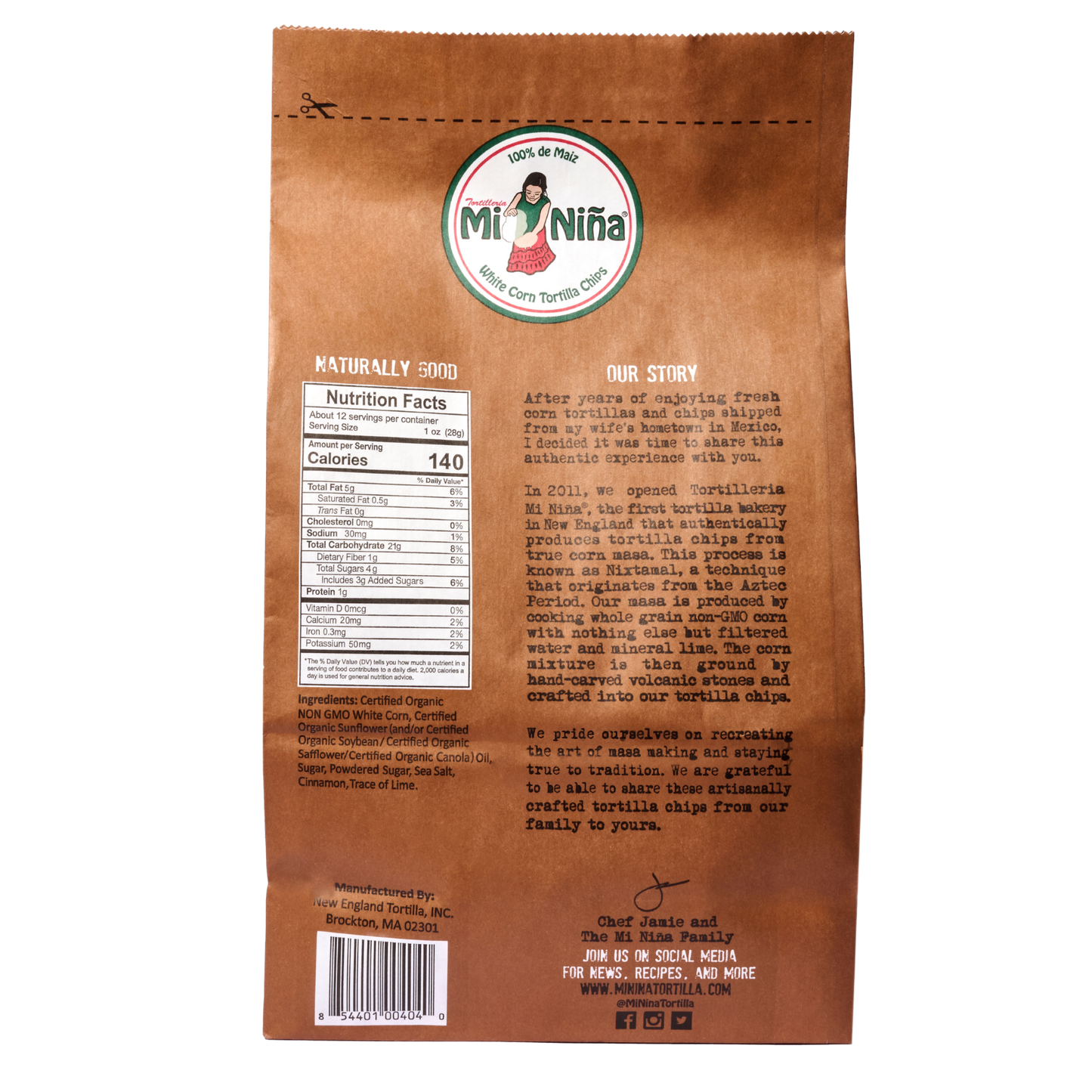 CASE - Cinnamon “Churros” Tortilla Chip-Mi Niña Tortilla