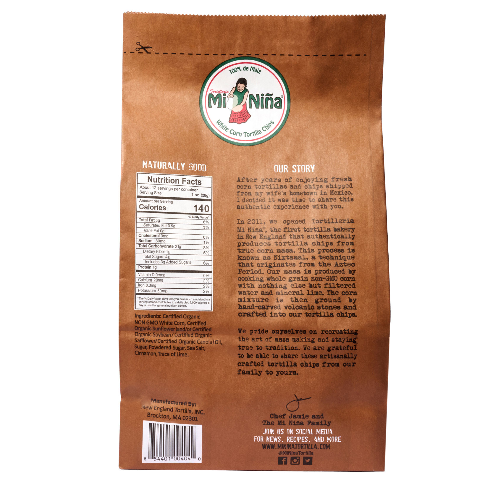 CASE - Cinnamon “Churros” Tortilla Chip-Mi Niña Tortilla