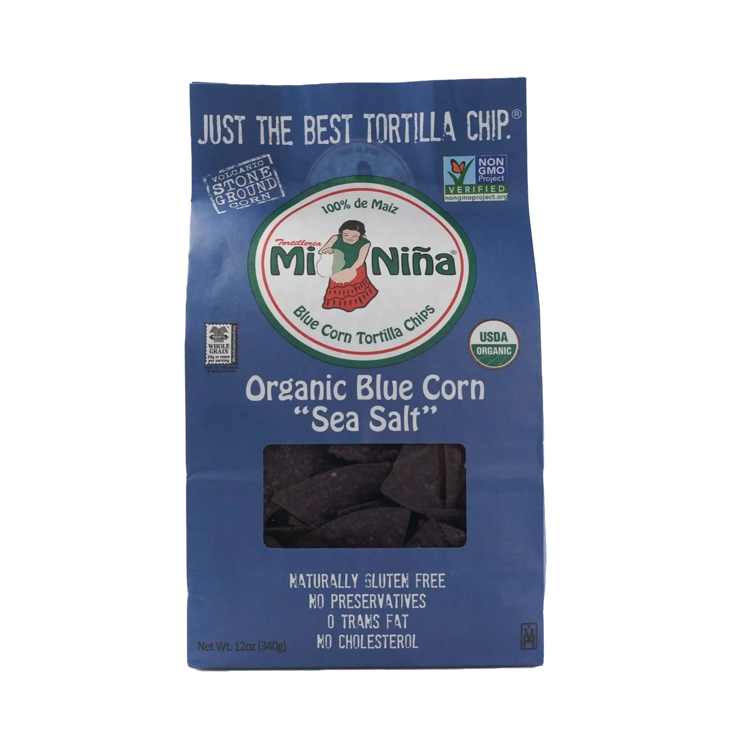 CASE - Organic Blue Corn “Sea Salt” Tortilla Chip