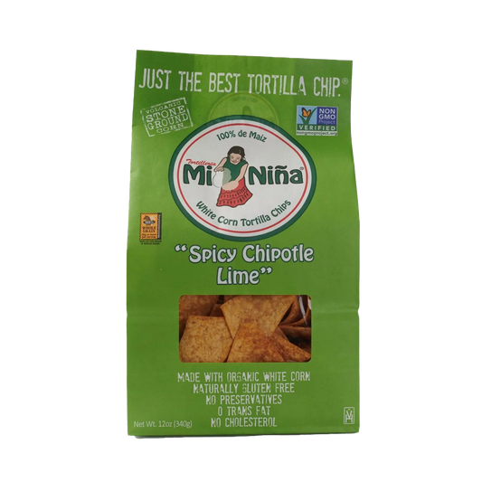 CASE - “Spicy Chipotle Lime” Tortilla Chip-Mi Niña Tortilla