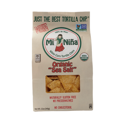 CASE - Organic “Sea Salt” White Corn Tortilla Chip