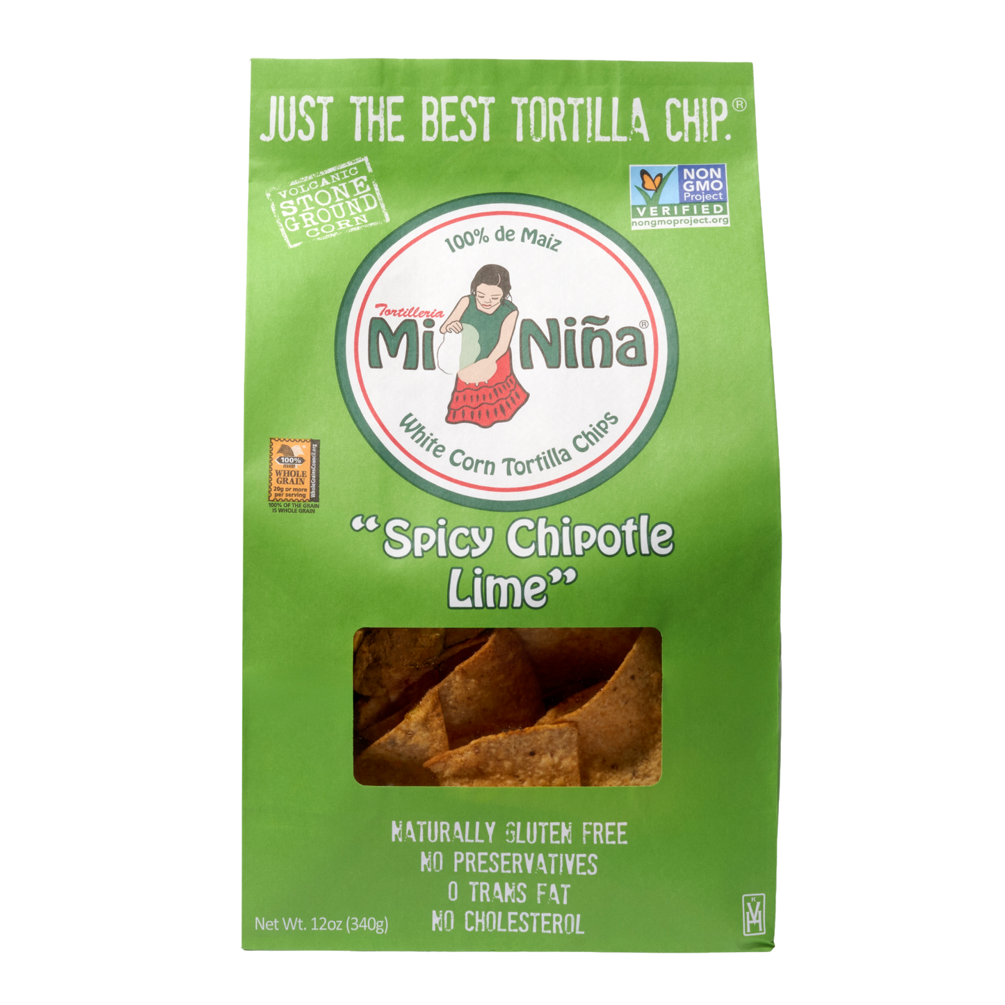 CASE - “Spicy Chipotle Lime” Tortilla Chip-Mi Niña Tortilla