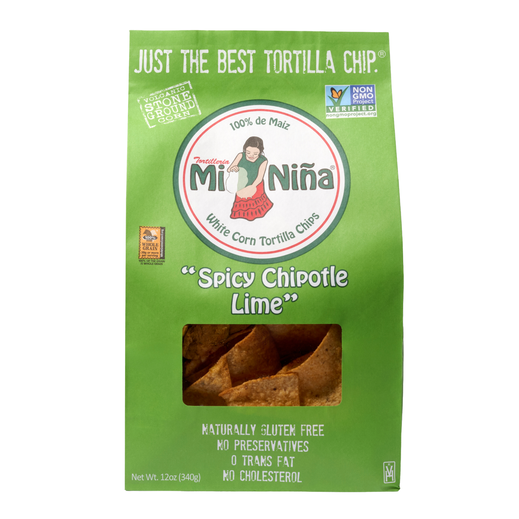 CASE - “Spicy Chipotle Lime” Tortilla Chip-Mi Niña Tortilla