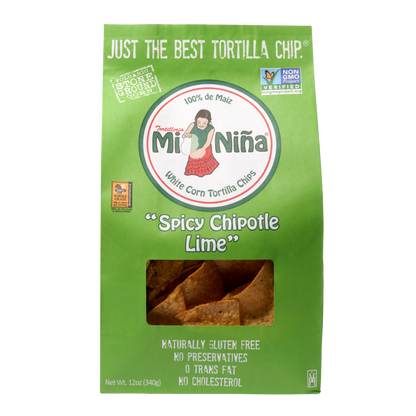 CASE - “Spicy Chipotle Lime” Tortilla Chip-Mi Niña Tortilla