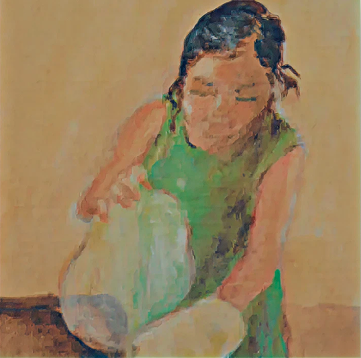 Original artwork that inspired the Mi Niña logo